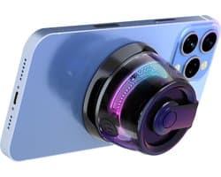 Cazy draadloze Bluetooth Mini Speaker - Magnetische Muziek Box - geschikt voor MagSafe - USB-C laden - 10h Luistertijd - LED-lampjes - Geschikt voor Hitster spel - Zwart