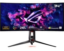 ASUS ROG Swift PG34WCDM - 4K Curved OLED 240Hz Gaming Monitor - 34 Inch