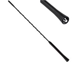 AMiO FM/AM Auto Antenne Mini Universeel met 5mm Adapter Zwart (40 cm)