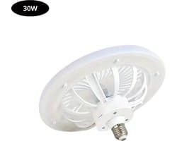 Nivard Plafondventilator - Met Verlichting - Plafond Ventilator - Met Lamp - Plafonniere Met Ventilator - (Met Licht) - Wit - 25cm