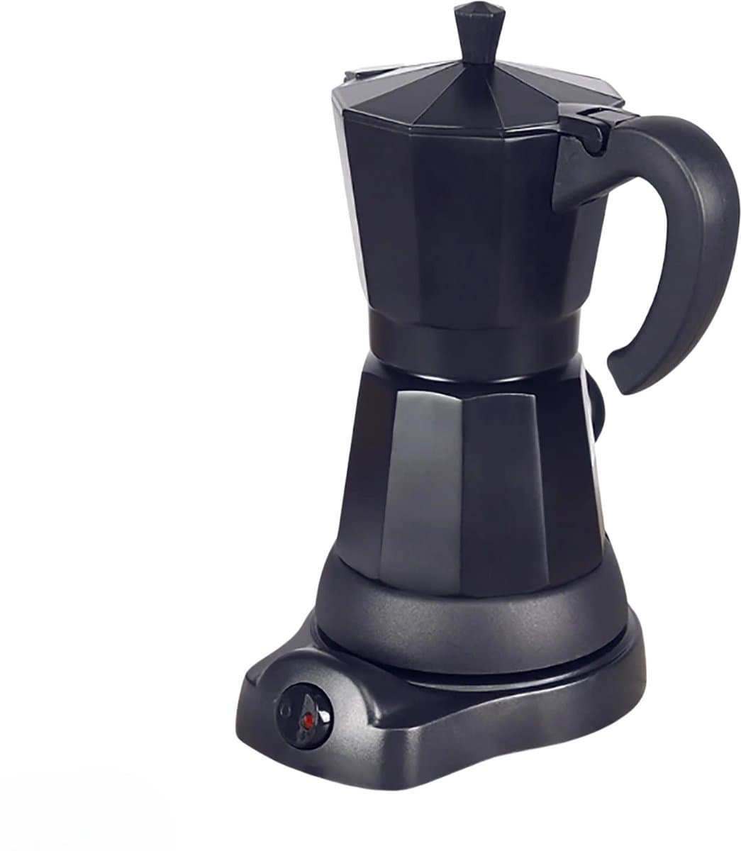 Elektrische percolator - Elektrische espresso maker - 300ml capaciteit/6 Kopjes - Zwart — afbeelding 1