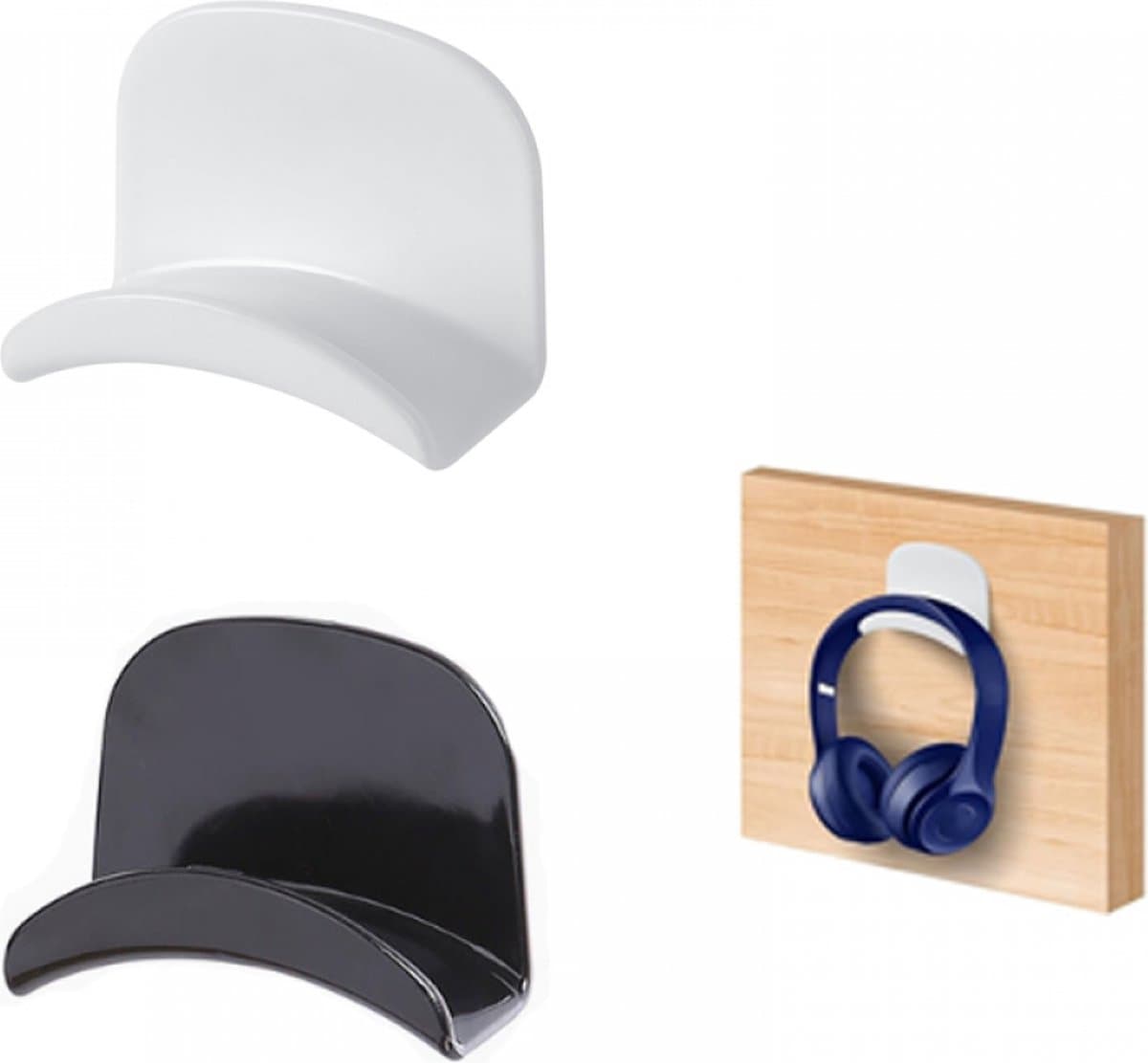Koptelefoonhaak - 2stuks - Koptelefoon Houder voor onder Bureau - Headset Haak - Headset Standaard - standaard voor koptelefoon - Haakje voor spelcomputer - universeel hoofdtelefoon Hanger - Koptelefoon Standaard - Muur — afbeelding 1