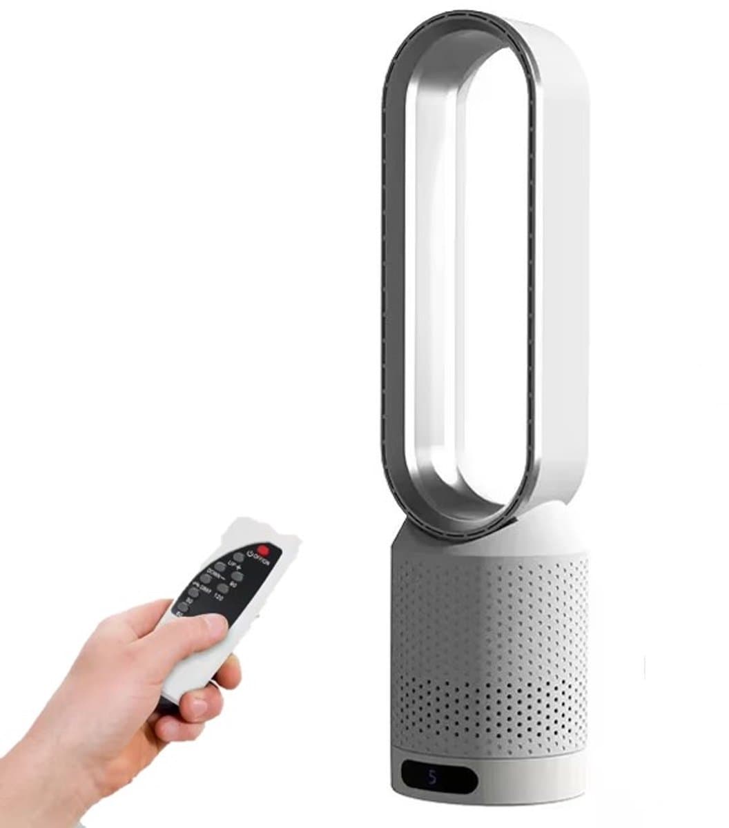 Vertylo® Draagbare Ventilator | Draagbare Airco | 8 Snelheden | Wit | Super Stil 32DB | Incl. Afstandsbediening — afbeelding 1
