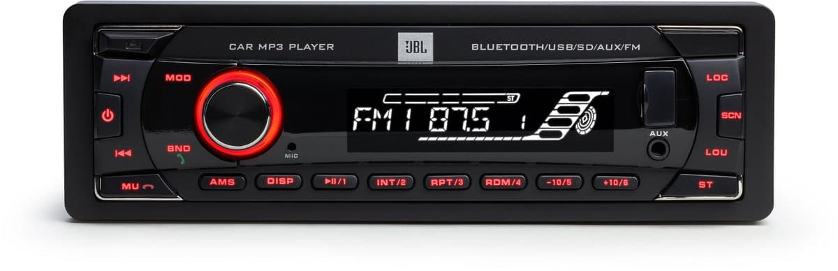 JBL Celebrity 100 - Autoradio - Enkel DIN - Auto Radio met Bluetooth - USB, SD, AUX en FM — afbeelding 1
