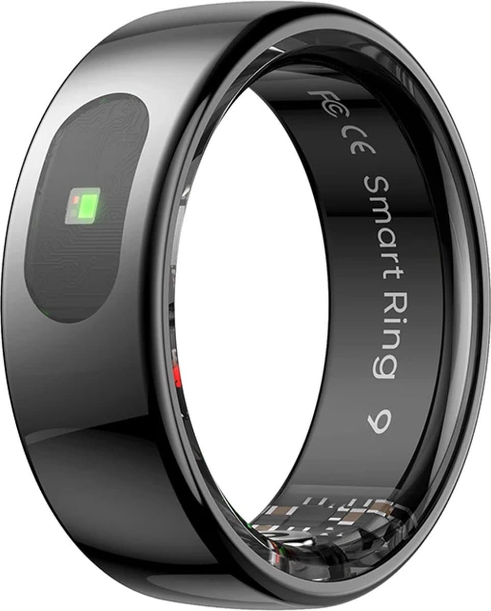 WizBay Premium Select® Smart Ring Dark Grey - Maat 12 - Smart Ring met Hartslag, Slaap, Zuurstof - Multi Sport Modi — afbeelding 1