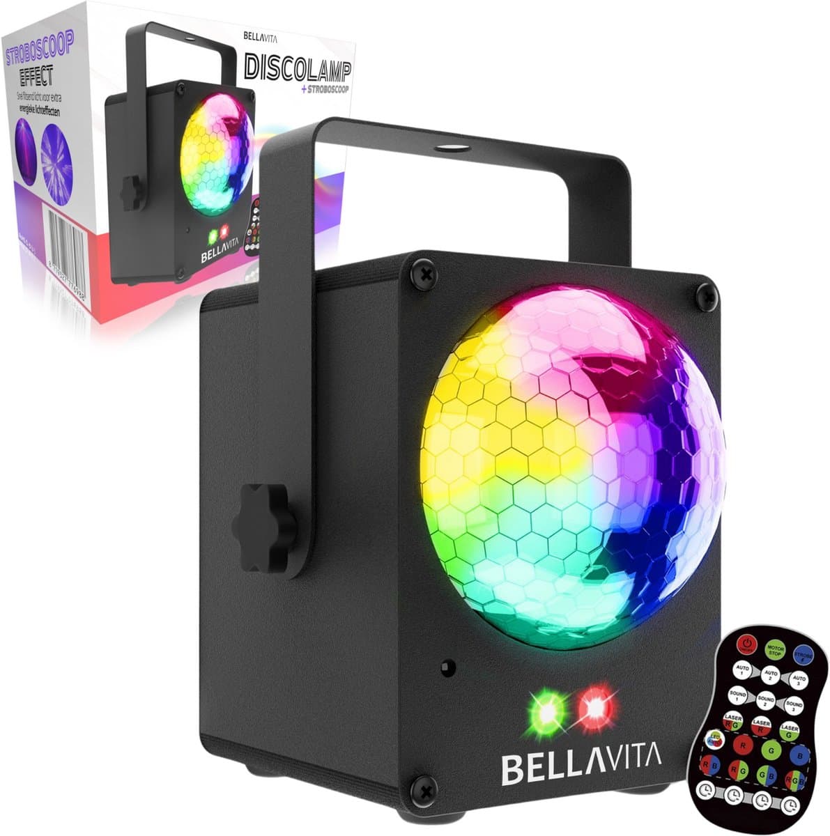 BELLAVITA ® Discolamp - Magic - Discobal - Disco - Discolamp kinderen - Party - Feest - Stroboscoop - Party Lights - Disco Lamp - Disco Laser - DJ set — afbeelding 1