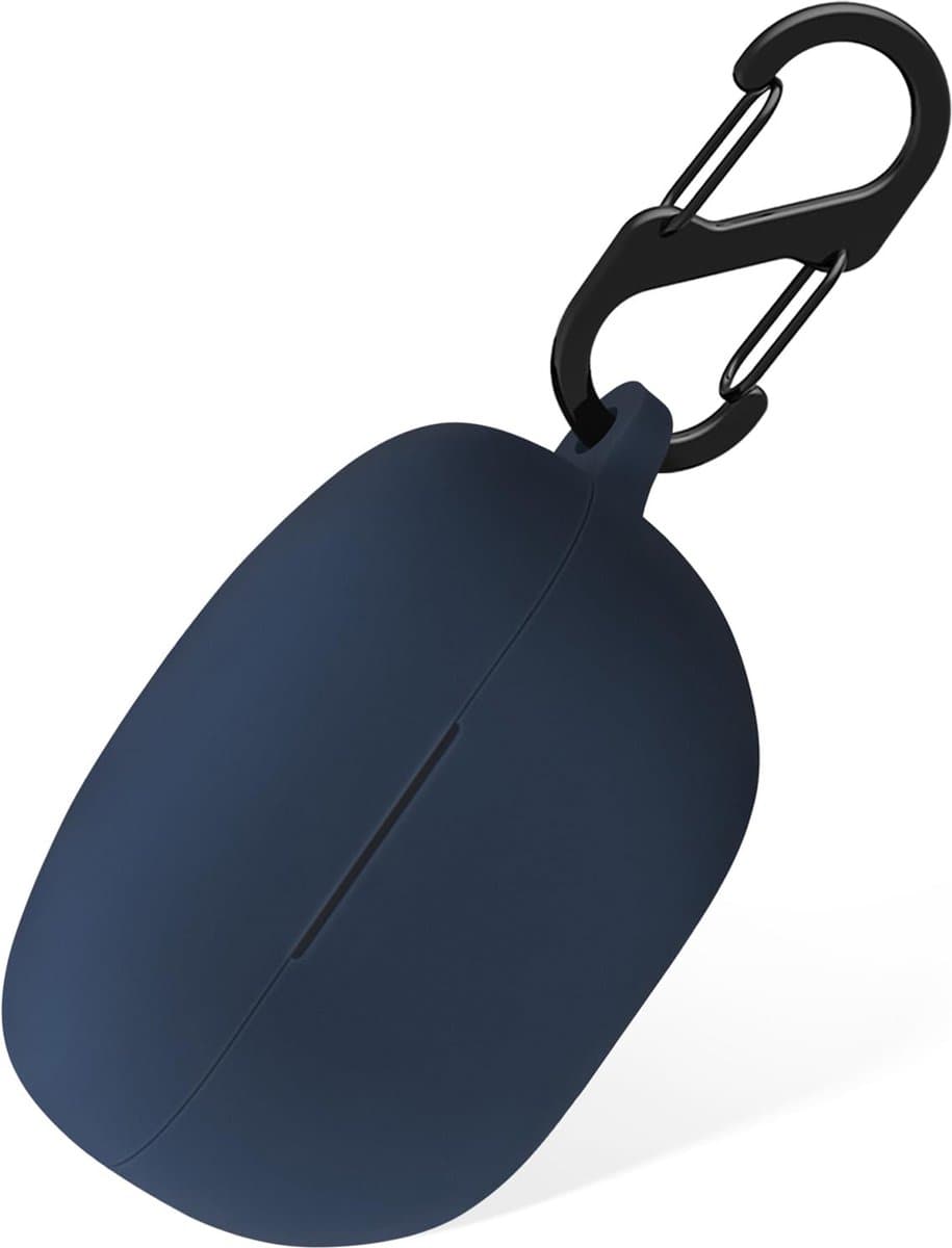 YONO Soft Case geschikt voor Sony WF-1000XM5 - Hoesje met Clip - Donkerblauw — afbeelding 1