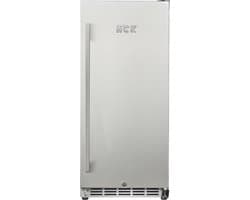 HCK Outdoor Koelkast BC-90 - 38 cm breed - 96 blikjes - RVS in & out - ook inbouw - 90 Liter - Slot - LED verlichting - H 86.50 regelbaar