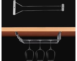 Let op type!! MICLAN één rij RVS opknoping Wijnglas houder grootte: 34 * 11 5 * 5 cm