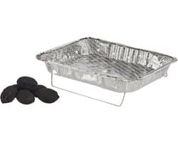 La Dehesa Eenmalig gebruik wegwerp BBQ/Barbeque grill - 42 x 30 x 5 cm