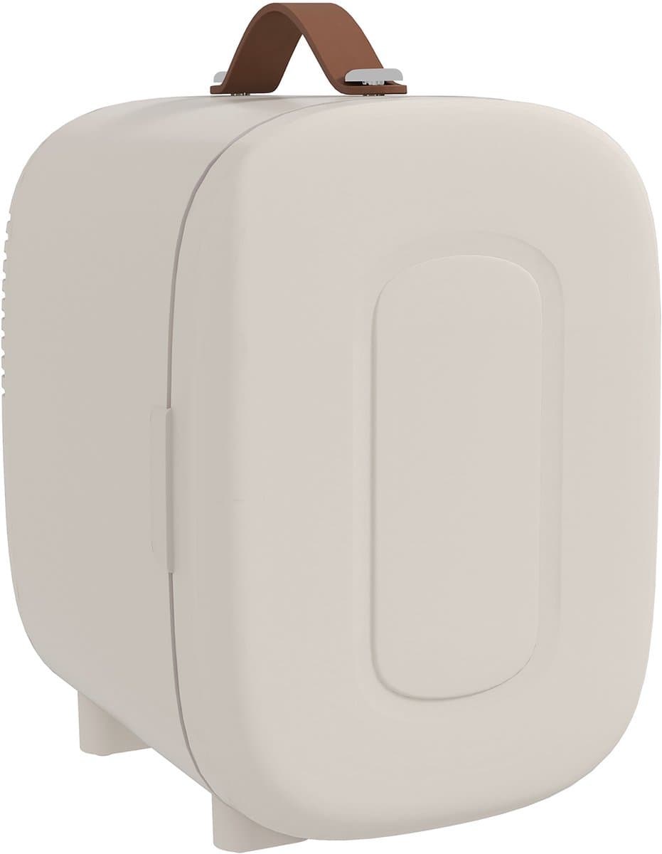 Beauty koelkast - Skincare koelkast - Cosmetica koelkast-Mini koelkast – Koelen – Verwarmen – Draagbaar - Stil - Slaapkamer - 28cm- 1 stuk-Crèmewit — afbeelding 1