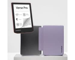 PocketBook Verse Pro e-reader Passion Red – 6 inch – 16 GB – waterdicht + Transparant Paars Hoesje – voordeelbundel