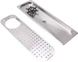 Bekerspoeler Bar - Glazenwasser - Snel Glazen Wassen - Hoge Druk Reiniging - 52 x 17 cm - Roestvrij Staal