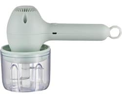 Draagbare Keukenmachine - Handmixer - Bakken en Mengen - Draadloos Oplaadbaar - Compact Formaat - Lichtgroen