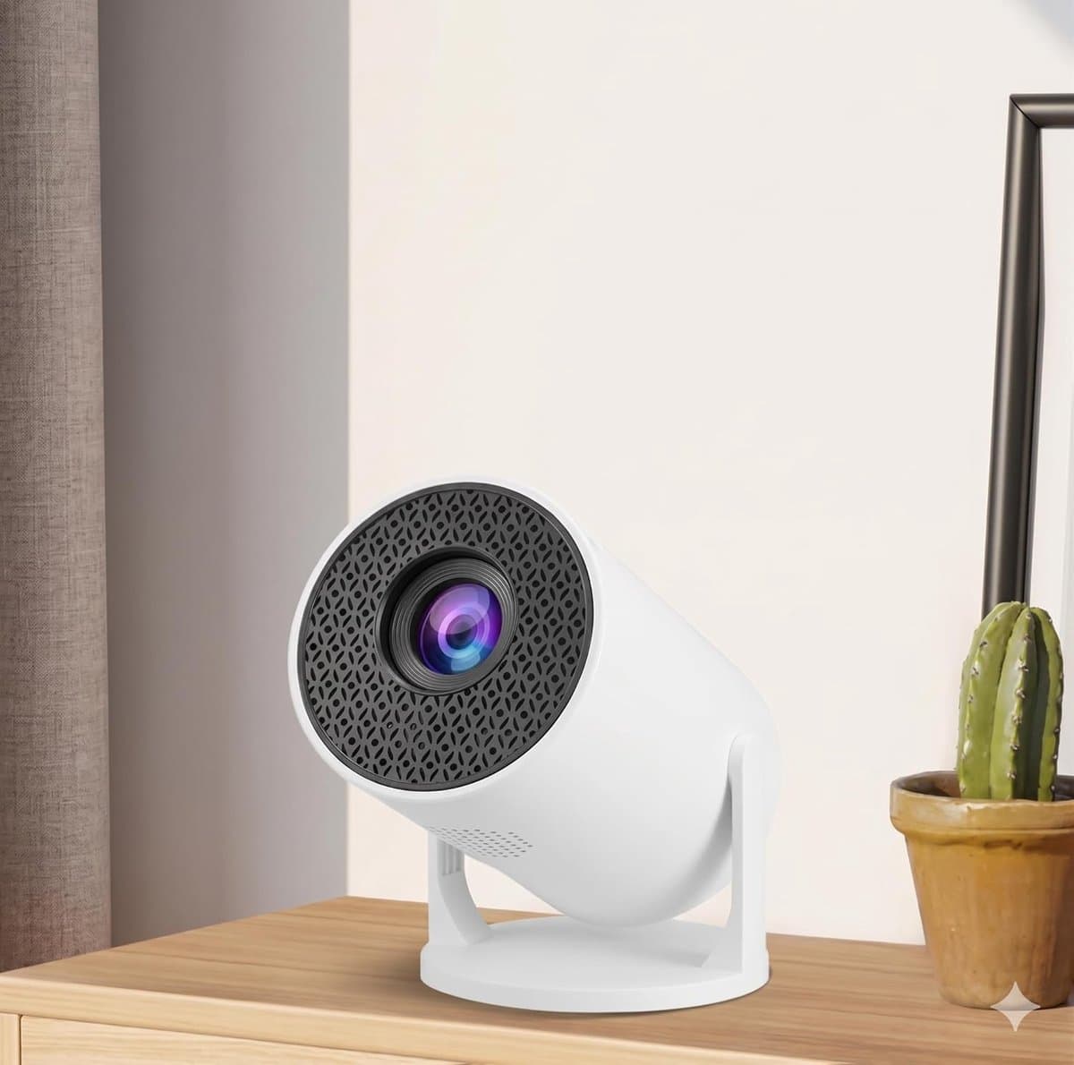 Mini Beamer Series - Slaapkamer Beamer - Draagbare Projector voor Verduisterde Ruimte - 1080p HD - WiFi & Bluetooth - Smart TV — afbeelding 1
