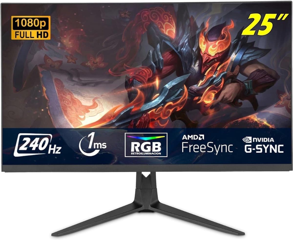 SVN® Gaming Monitor 240hz - Gaming Monitor -Zwart - 19cmx 44cm x 56cm; 5 kg — afbeelding 1