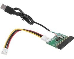 Externe diskettestation - Converter schijf - Gegevens overzetten - Hoge snelheid USB - 20 cm kabel - Zwart
