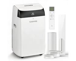 Danky Mobiele Airco 10000 BTU – 4-in-1 Mobiele Airconditioner met Koelen & Ontvochtigen & Ventileren, Stil <50 dB, Digital Display + Afstandsbediening, 24h Timer, Raamkit, tot 51 m² - Energieklasse A+