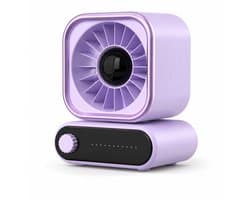 Mini Bureauventilator - Stille Tafelventilator met Automatische Oscillatie - USB Ventilator voor Kantoor, Slaapkamer en Studeerkamer - Compacte Draagbare Ventilator
