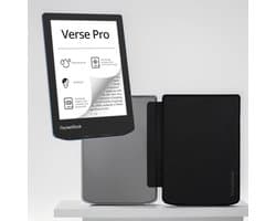 PocketBook Verse Pro e-reader Azure – 6 inch – 16 GB – waterdicht + Transparant Zwart Hoesje – voordeelbundel