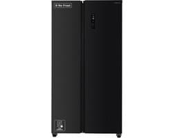 Inventum SKV0180B No Frost energiezuinige Amerikaanse koelkast - 532 liter - Digitaal display - Superkoelen - Supervriezen - Deuralarm - 2 deuren - Zwart