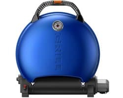 O-Grill 600 Blue - Draagbare Gas BBQ - Met Thermometer - Compact & Krachtig - Balkon / Camping - Blauw