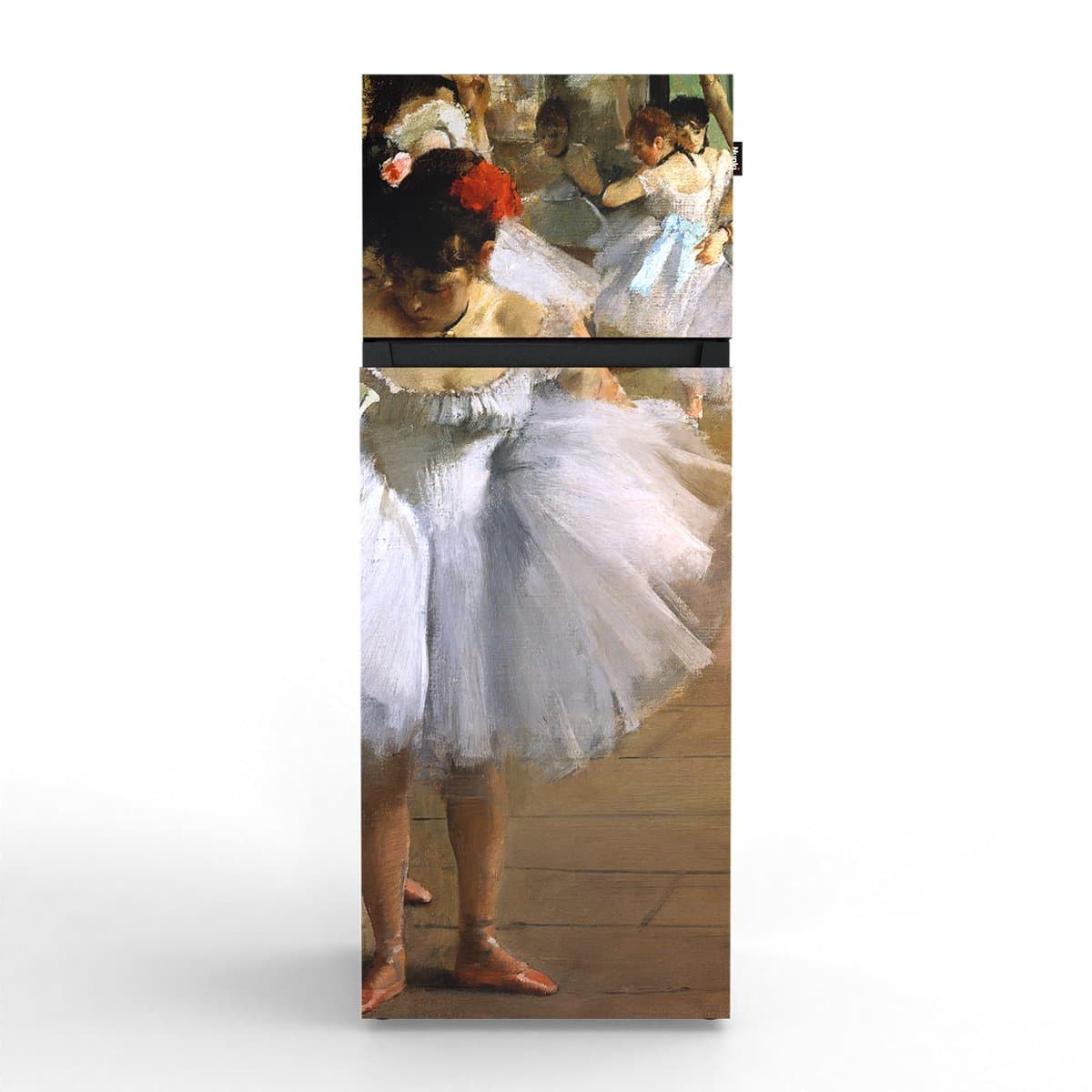 NUNKI MEDIUM-FDAG / Dubbel-Deurs Koelkast, E Klasse, 206l, Edgar Degas - De dansles, Satin (FRONT only) — afbeelding 1