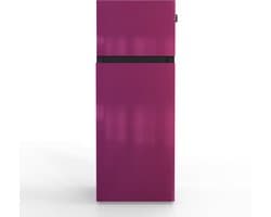 NUNKI MEDIUM-FPUR / Dubbel-Deurs Koelkast, E Klasse, 206l, Fun Purple, Gloss Metallic (FRONT only)