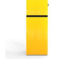NUNKI MEDIUM-AYELL / Dubbel-Deurs Koelkast, E Klasse, 206l, Lucid Yellow, Gloss (ALL sides)