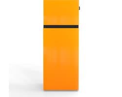 NUNKI MEDIUM-FSUN / Dubbel-Deurs Koelkast, E Klasse, 206l, Sunflower, Gloss (FRONT only)