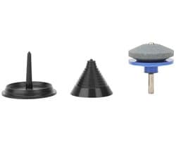 Dailygoods - Snelle Grasmaaier Messenslijper - 50mm Slijpsteen - Voor Outdoor Gebruik - Grasmaaier Onderhoud - Geschikt voor Grastrimmers