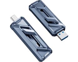 Externe SSD - Snelle Opslag - Bestanden Overzetten - Type C A - 1TB - Zwart
