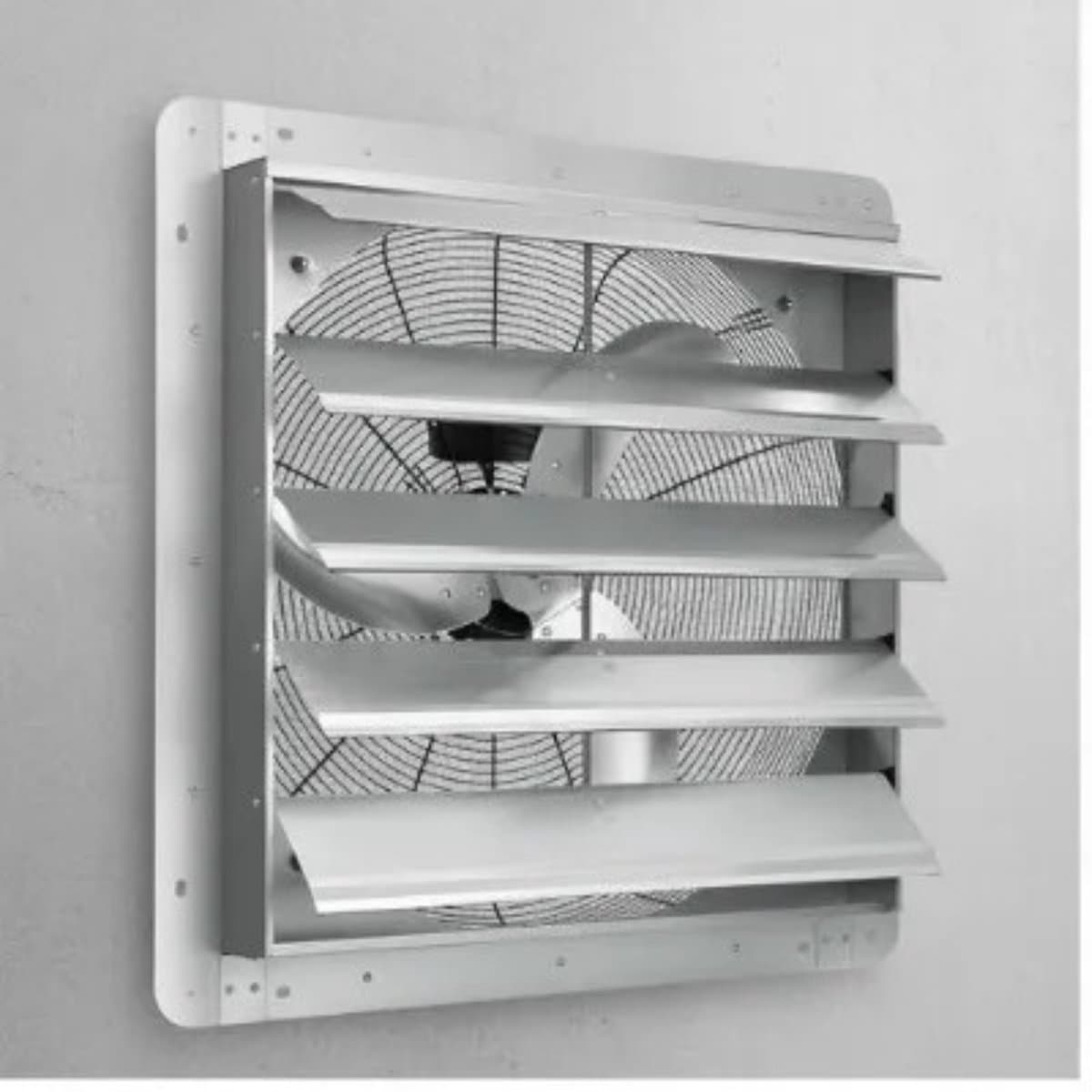 Linkforu – Inbouw Ventilator – Wandverkoeling voor Serre – Kweekkas – Zolder – Werkplaats - 4800 m³/h - 1400 tpm - met Motor — afbeelding 1