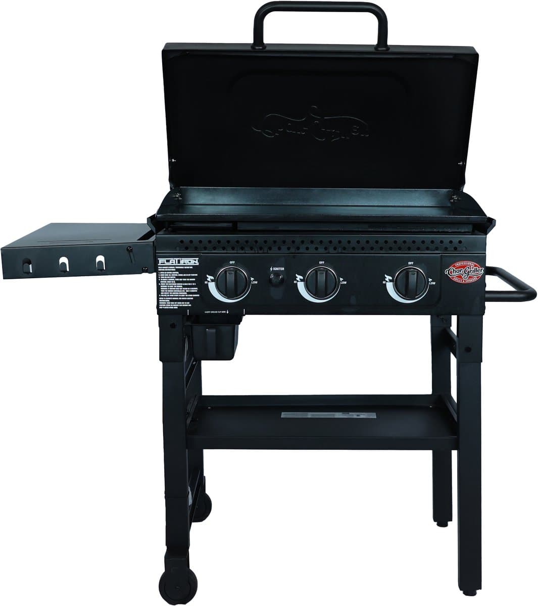 Char-Griller 3-Burner Flat Iron Gas Griddle barbecue — afbeelding 1