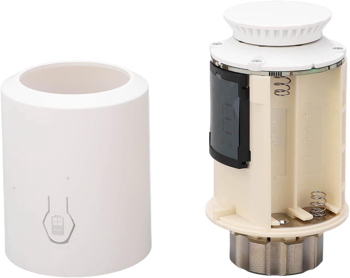 Slimme Radiatorthermostaat - Verwarmingsregeling - Energie Besparen - Compact ABS Ontwerp - 10 x 9 x 6 cm — afbeelding 1