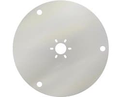 Grasmaaier Glijplaat - Onderdeel Maaier - Gazon Onderhoud - Aluminium Materiaal - 211 mm Diameter - Grijs
