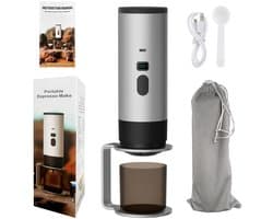 Innovastore Koffiezetapparaat - Draagbarekoffiemachine - Draagbareespressomachine - Minikoffiezetaparaat - Capsules -Grijs