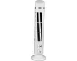 Torenventilator Bladloos - Staande Ventilator - Persoonlijke Koeling - Draagbaar USB Ontwerp - 40 Inch Hoogte - Wit