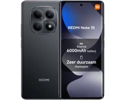 Xiaomi REDMI Note 15 - 8 GB RAM - 128 GB - Zwart