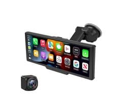 Solvix CarPlay Scherm – CarPlay – Dashcam voor Auto – Dashcam met 10.26 Inch Touchscreen – Draadloze Apple CarPlay & Android Auto – Inclusief Achteruitrijcamera – FM en AUX