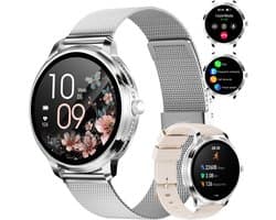 RAYOFI - Smartwatch voor dames - 1,19-inch sporthorloge - Ondersteunt bellen via Bluetooth, IP68 waterbestendigheid, hartslagmeting - Compatibel met meer dan 120 sportmodi - Beschikbaar voor Android en iOS - Verkrijgbaar in meerdere kleuren