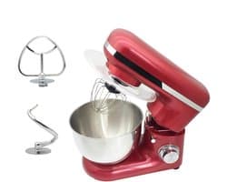 Elektrische Keukenmixer - Keukenrobot Garde - Bakken en Koken - 6 Snelheden 1500W - 4.0L Kom - Rood