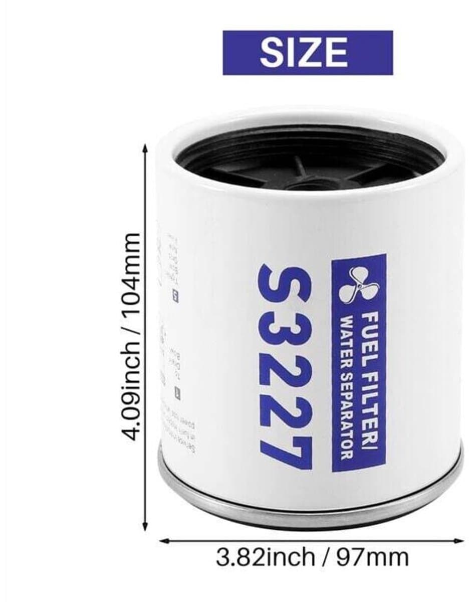 S3227 Extern brandstoffilterelement geschikt voor scheepvaart — afbeelding 1