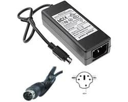Netadapter Oplader - Voeding Adapter - Harde Schijf Voeden - Dubbele Uitgangsspanning - 16 cm Kabel - Zwart
