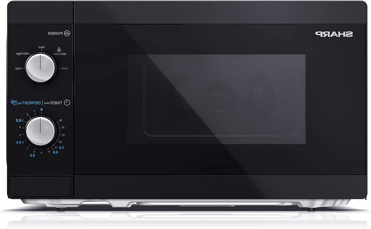 Magnetron - Oven Verwarming - Snel Eten Bereiden - Mechanische Bediening - 20 Liter - Zwart — afbeelding 1