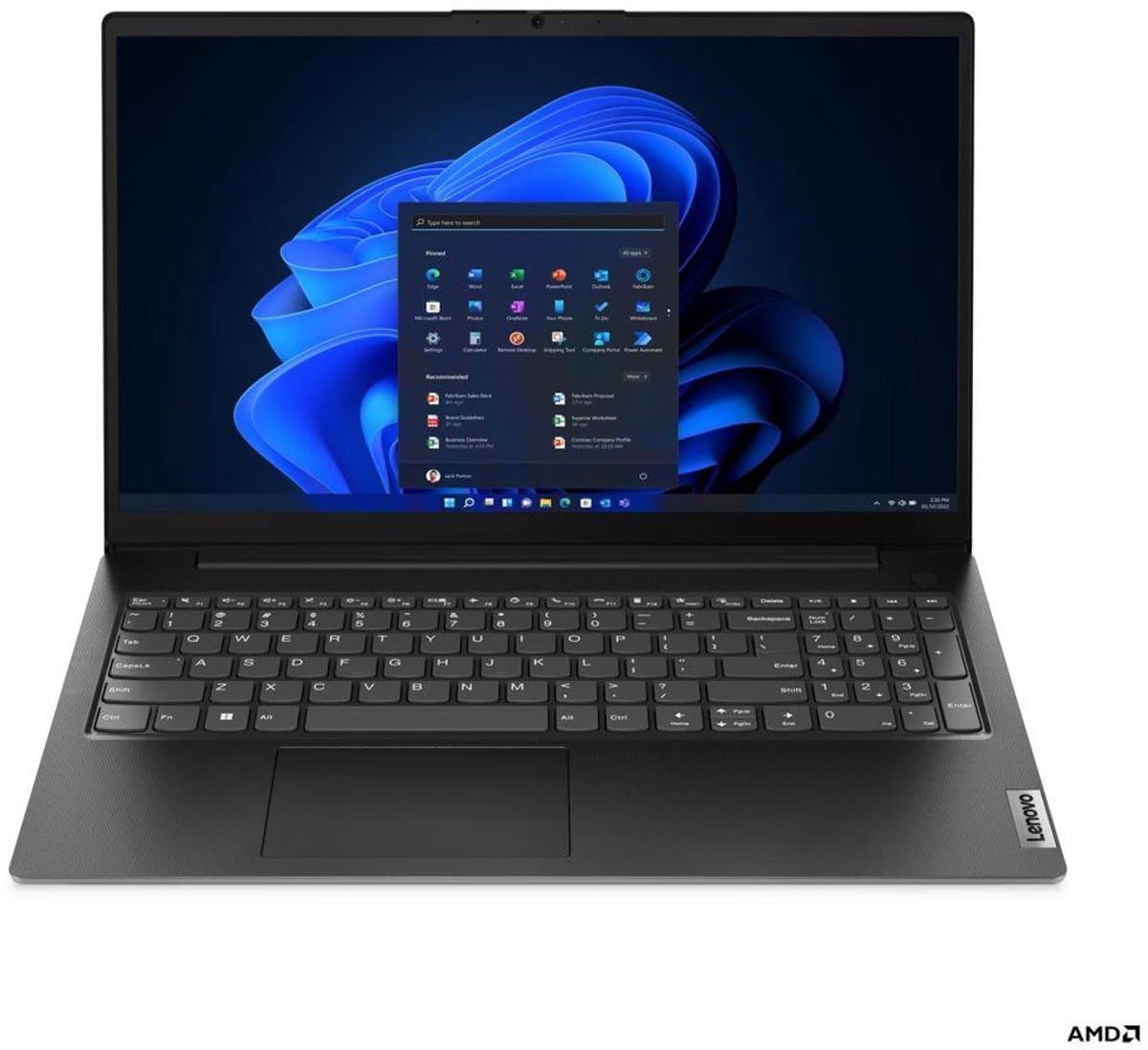 Ryzen 5 Budget Gaming Laptop 15.6"|16GB DDR5 RAM 1TB SSD|7520U 4-Core@2,8-4,3 - Powered by Lenovo V15 G4 Series - Windows 11 Professional — afbeelding 1