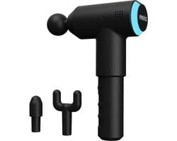 HoMedics PGM200 Draadloze Massage Gun - Lichtgewicht Design - 3 Opzetstukken - 3 Intensiteitsinstellingen - 1 uur Batterijduur - Oplaadbaar - Massageapparaat -Zwart