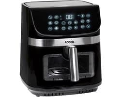 Heteluchtfriteuse - Airfryer Friteuse - Gezond Koken - Grote Capaciteit - 9 Liter - Zwart