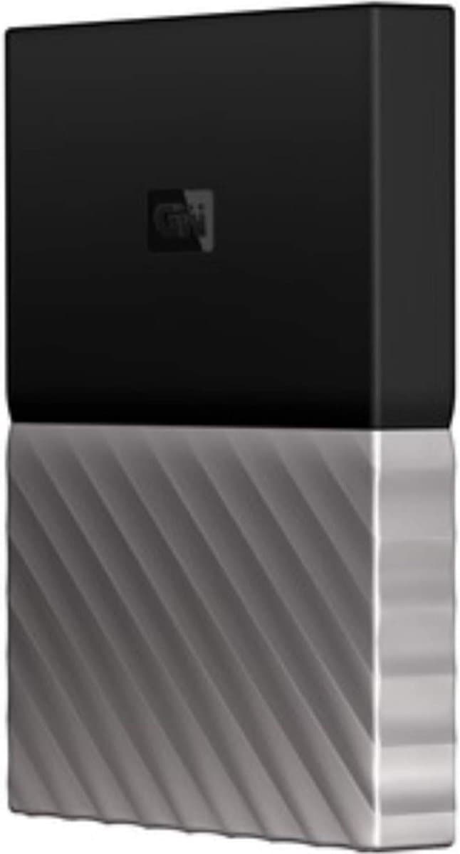 Externe Harde Schijf - Draagbare Opslag - Bestanden Opslaan - Hardwarematige Versleuteling - 2 TB - Zwart Grijs — afbeelding 1