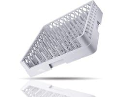 Vaatwasser mand - Spoelmand Horeca - Hygiënisch Servies Wassen - Universeel Stapelbaar - 50x50x10 cm - Lichtgrijs